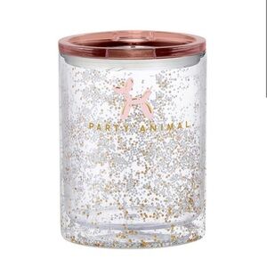 Source Unknown Glitter‎ Tumbler with Metallic Lid